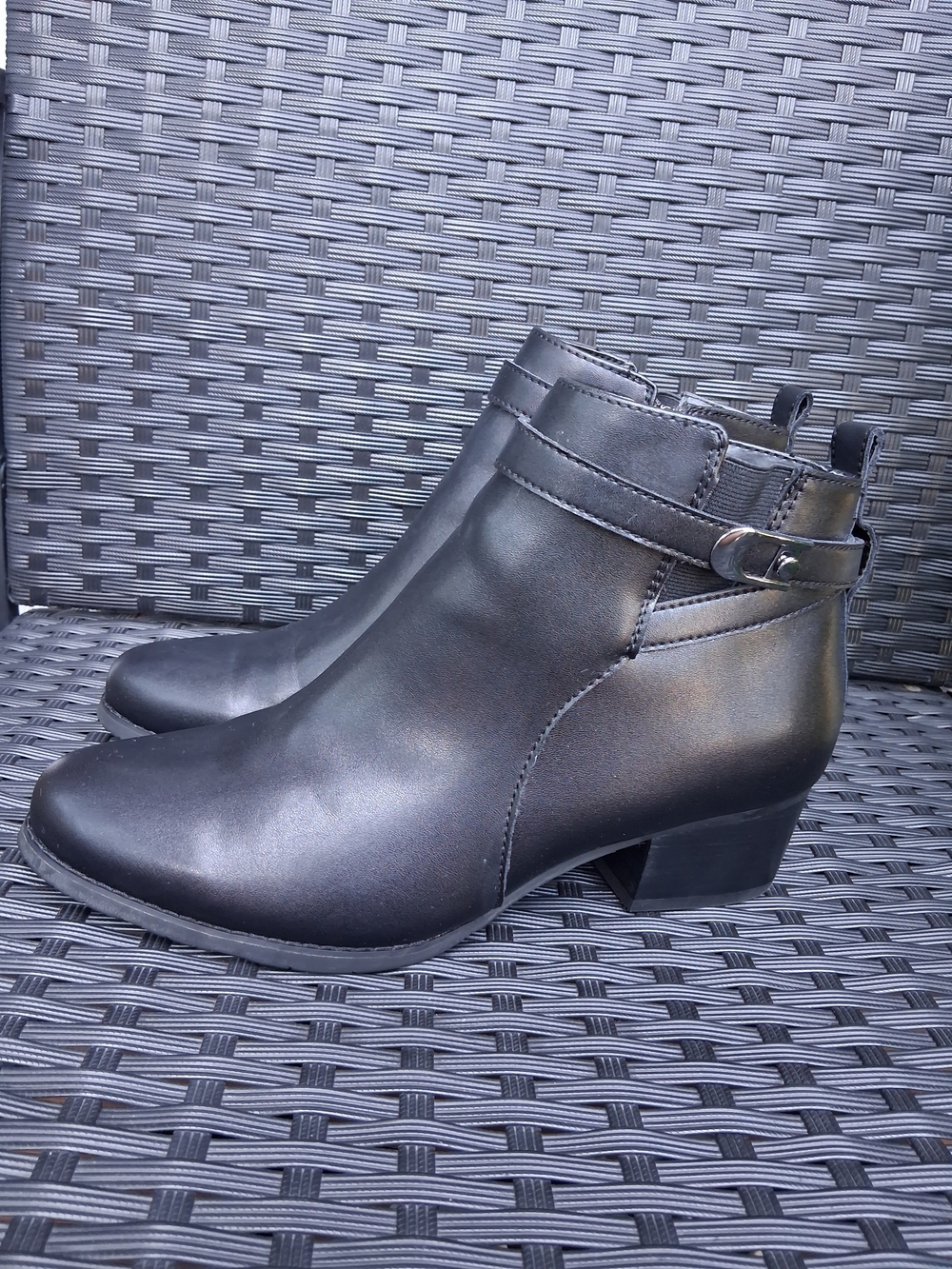 Aqua College Triston Black Waterproof Ankle Booties NWOB, Size 10W